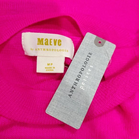 100% MERINO WOOL Anthropologie Maeve Donna Knit Merino Top - Picture 14 of 16